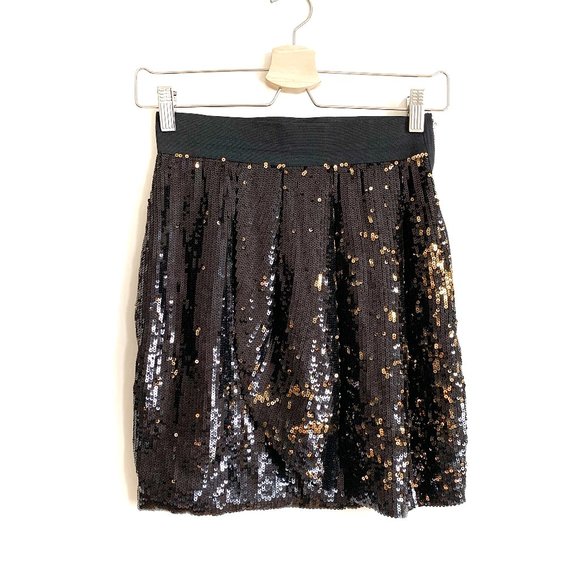 BEDO | Black Sequin Party Skirt - Picture 1 of 7